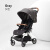 好孩子（gb）D850安全婴儿车可坐可躺宝宝遛娃避震轻便折叠推车ORSA 灰色轻量款