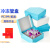 塑料冻存管盒冷存管盒EP管盒pc1.8/2/5/10ml25格50格81格100格 【BKMAM】50格 PP材质 红色 1.5/1.