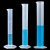 实验室塑料量筒带刻度线pp材质聚丙烯10/25/50/100/250/500/1000/ 聚丙烯100ml