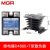 美ge尔单相固态继电器SSR MGR-1 D4880 80A直流控制交流DC-DA 继电器+散热器T型黑色