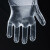 同固一次性PE手套 加厚耐用 厨房食品餐饮卫生隔离手套防水防护手套 透明手套 1包100只
