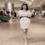 TAO HAN2024年女装时尚新款夏季感设计小众直筒V领中长款连衣裙 白色连衣裙配腰带 L