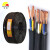 丰旭 电线电缆 国标RVV5芯护套线 五芯1.5平方无氧铜电源线 RVV5*1.5平方 黑色 200米