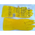 康宝双层黄色乳胶手套 务洗碗衣防水耐酸碱劳保工业橡胶手套 黄色牛筋 黄色牛筋 S