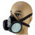 台湾防尘半面具防工业粉尘打磨半面具透气面罩防颗粒物 NP303面具双滤盒NP102眼罩