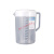 塑料量筒 2500/5000毫升带刻度带盖子PP塑料量杯奶茶厨房专用冷热 120毫升带盖量杯