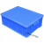 塑料周转箱带盖加厚长方形胶箱框筐收集箱收纳箱零件盒物流箱 6号胶箱加厚蓝色 中号