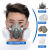 XMSJ化学实验室防毒面具全面罩喷漆化工防尘面罩防护罩工业专 6200双罐防尘面具+防雾大眼罩+1