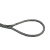 钢丝绳吊具吊索具起重工具手工插编编织编制带吊耳油性双扣钢丝江 14毫米 1m