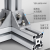 TLXT   工业铝型材欧标4040铝合金型材自动化设备40*40方管框架角铝配件  货期3-5天 欧标4040Q-1.3