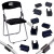 钢筋凳子塑料脚垫办公椅子开口脚套弓形椅子圆管卡套管夹条形套 开口8毫米（白色） 4个