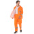 卓迪旭 ZDX-YFT05环卫劳保反光分体雨衣套装，橘红色双层防水雨衣，可定制 2XL