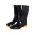 柯瑞柯林FPB030N中筒雨靴户外PVC牛筋底防滑耐磨单鞋款黑色45码1双装