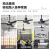 奥克斯 AUX 56寸黑色吊扇遥控 工业级大风力吊顶扇三档调速电风扇降噪防尘 AUX-FD-140R2-D-H-DSDG-YKQ