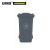 安赛瑞 13494 商用垃圾桶（100L）2个装 灰色 55×46×81cm 环卫翻盖垃圾桶 小区物业垃圾桶 环保垃圾桶