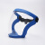 电焊防护面罩高透明焊工专用防风全脸防雾工地工业打 蓝框透明面罩 2个 S
