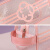 化妆包2023新款粉色透明防水洗澡包PVC收纳袋洗漱包包女 粉色小号