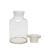 白玻璃滴瓶30 60 125ml 透明试剂瓶红胶头吸管滴瓶化学实验精油瓶定制 白广口瓶60ml