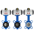 AT气动蝶阀D671X-16Q气动对夹球墨铸铁蝶阀快速切断阀 球墨/304板 DN50 AT-52 球墨板+乙丙胶密封