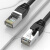 超六类网线千兆网络跳线屏蔽监控宽带线高速铜CAT6网线 黑色 1.5m