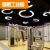 LED吊灯圆形六边形Y形人字形造型灯洗车店网吧商超舞蹈使用 实心圆形48W-直径60cm