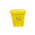 垃圾桶 黄色废物脚踏桶15L2030诊所回收箱塑料加厚垃圾筒 黄色40L(脚踏式)加厚有盖-