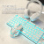 IZW通用机械手感键盘鼠标耳机三件套套装消音电脑游戏女生办公有线 白色蓝光升级款_[按键消音]电防水设 混光 机械手感