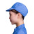 急先锋 鸭舌工作帽工厂车间用防尘帽尺寸可调节夏季涤棉透气卫生帽子定制 蓝色 均码