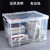 适用适用于透明收纳箱塑料箱子储物箱收纳盒衣服整理箱大号有盖衣物收 两件装45升2个