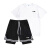 LI-NING1990美式体育篮球训练比赛服男女套装夏季速干短袖两件运动三分短裤 L黑色短裤 M