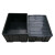 周转箱物料收纳整理筐电子元器件黑色塑胶养龟盒子箱带盖 32#带盖(外尺寸515*360*270mm)