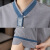 英格杰家 夏季保洁服男女短袖物业工作服工装 男蓝色 L-5XL可选 