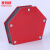 麦锐欧 焊接定位器 吸铁多角度直角斜角电焊辅助工具 六边形小号25LBS（吸附力13KG）红色