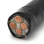 yjv电力电缆3+1/4芯4/6/10/16/25/35/50平方铜芯聚氯乙烯电力电缆 yjv3*4+1*2.5