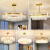 秀雷灯具组合全屋套餐2023年新款轻奢客厅水晶吊灯简约现代大气卧室灯 升级版-圆款-直径60cm-升级全光