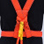 五点式高空安全带双背全身保险带建筑工地户外作业防坠安全绳套装 国标双小钩5米 半身式