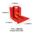 巨成 直板挡水板红色可移动防洪挡板活动式塑料挡板防水防汛必备 ABS-L型挡水板（高52cm）