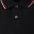 阿玛尼（ARMANI）Emporio Armani阿玛尼男装新款鹰标商务休闲棉质长袖POLO衫 黑色（8N1FB5） L（140-160斤）