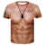 奴曼萱创意搞笑猛男肌肉奇葩衣服男短袖t恤3D立体图案假胸腹肌衫 深棕色 眼睛狗 s 45-55kg