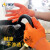 星宇(XINGYU)P538劳保手套半挂型浸PVC胶手套耐用耐磨耐油耐酸碱防化防护手套 桔色12副