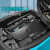 HKNA适用于小牛F2电池锁F2电瓶锁防撬改装配件电动车电池防盗板 F2电池防盗板+三挡密码锁
