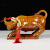 赞璐桐（ZANLUTONG）创意陶瓷红色牛摆件家居客厅办公桌面装饰品吉祥物生肖摆设书房牛 小小黄牛(高8长12)