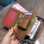 岚顿（LANDUN）卡包钱包一体包女士多卡位皮夹大容量卡夹短款零钱包 咖啡