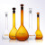透明A级玻璃容量瓶10 25 50 100 200 250 500 1000ml 棕色梨形量瓶 棕色1000ml