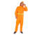 卓迪旭 ZDX-YFT10环卫工人橙色透气劳保雨衣套装，路政执勤防暴雨反光雨衣套装，可定制 2XL