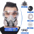 LISM防毒面具全面罩防尘面罩防工业粉尘全脸喷漆专用防护防烟氧气甲醛 圆形单独滤棉20片
