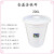 特厚大白桶塑料发酵桶储水桶级圆形桶熟料120升胶桶100升 加厚100L桶含盖含铁耳白色