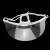冰禹 BYlf-512 透明防雾口罩 酒店餐饮口罩 卫生食品口罩 食堂饭店厨师厨房 透明口罩（10个）