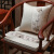 欧马仕（OUMASHI）新中式圈椅带卡口垫皇宫餐椅坐垫太师红木椅子沙发带海绵椅垫 酒红 45*45抱枕含芯(不含坐垫)