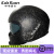 FASEED摩托范丨FASEED摩托车碳纤维组合盔玻璃钢全盔咖啡骑士V1复古头盔 碳纤锻造黑 2XL